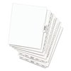 Avery Dennison Numerical Index Tab 8-1/2 x 11", #10, White, PK25 11920